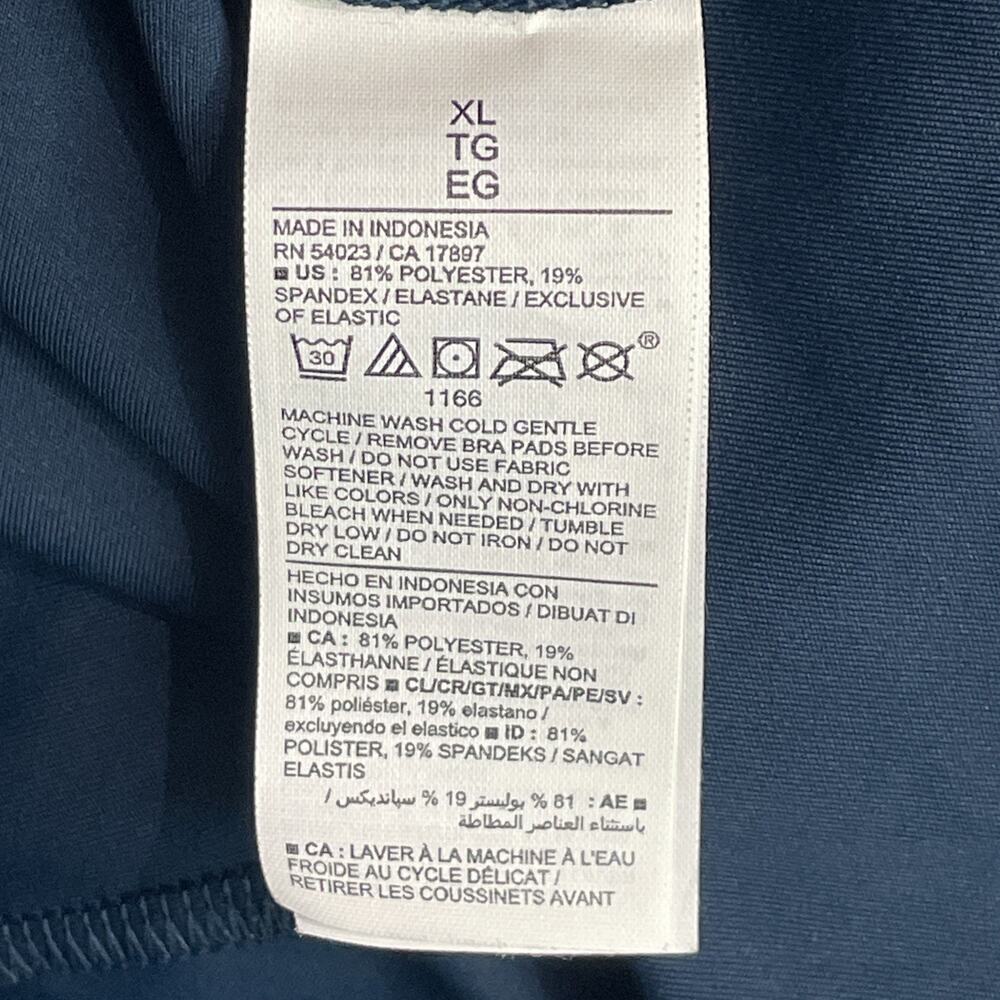 Old Navy Womens XL Active Powersoft Dress Built-in Bra/Shorts Square Neck Blue - Picture 7 of 8